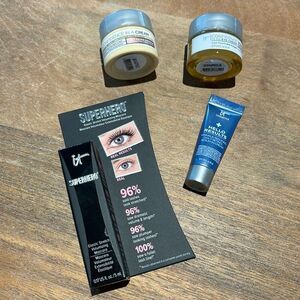 IT Cosmetics Travel size makeup skin set - mascara eye cream wrinkle serum NWT!